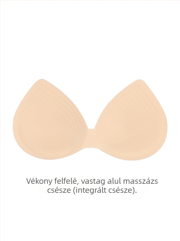 Szivacsból készült mellbetét, vastított, lélegző, formázó, megakadályozza a külső tágulást