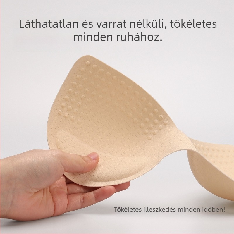Szivacsból készült mellbetét, vastított, lélegző, formázó, megakadályozza a külső tágulást