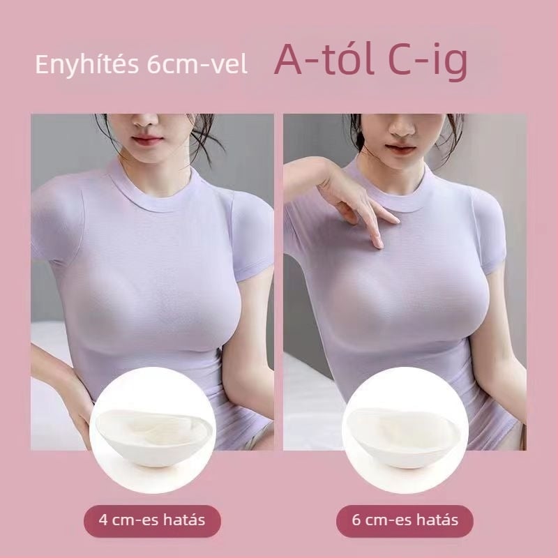 Melltartóbetét beillesztés – lélegző szivacs, vékony réteg, fokozza formázást