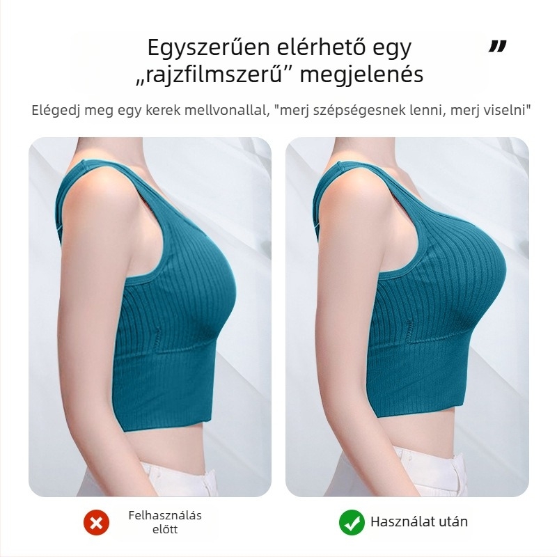 Szilikon V- alakú mellfelvarró tapaszok, kétoldalas öntapadók, láthatatlan, vastagodott vastagságú