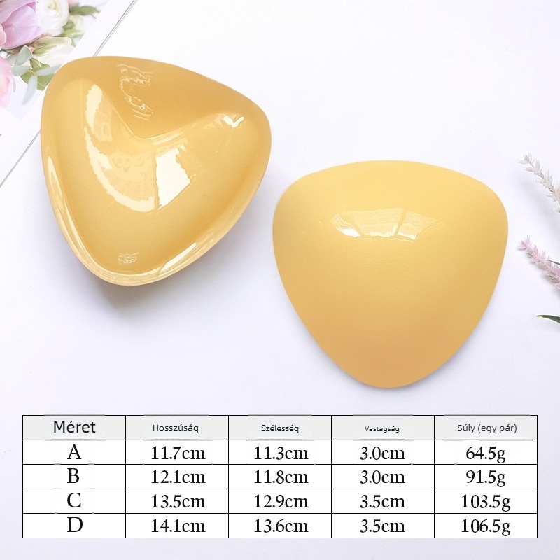 Szilikon V- alakú mellfelvarró tapaszok, kétoldalas öntapadók, láthatatlan, vastagodott vastagságú