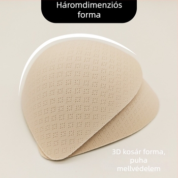1 cm vékony méhsejt mintázatú, légáteresztő, vízcsepp alakú masszázs, varrat nélküli melltartó betét latex érzet – cserebetét