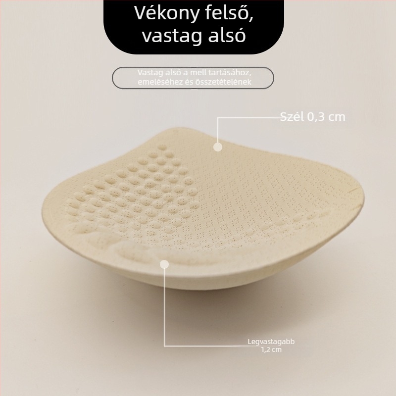 1 cm vékony méhsejt mintázatú, légáteresztő, vízcsepp alakú masszázs, varrat nélküli melltartó betét latex érzet – cserebetét