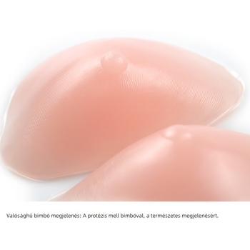 Szilikon mellprotézis — vastagabb töltőpárna, mesterséges mellforma, rehabilitációs típus. Anyag: szilikon; Forma: mesterséges; Vastagság: vastagabb; Funkció: növelés.