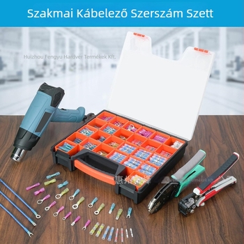 Terminálkészlet forrasztógyűrűkkel és BHT villás gyűrűkkel — vízálló heat-shrink, Fengyu Electric, Pres-Fit csatlakozás, réz érintkezés, poliolefin-szigetelés