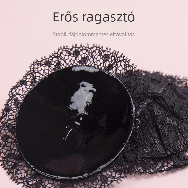 Csipkés szív alakú mellragasztó tapasz, újrahasználható, láthatatlan és varrat nélküli, kerek mellbimbó forma, Xinqi