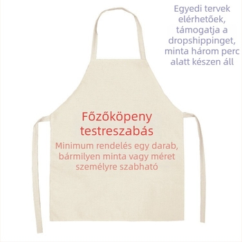 Kötény, ujjatlan, olaj- és vízálló, poliészter, Dream Leap, modern minimalista stílus