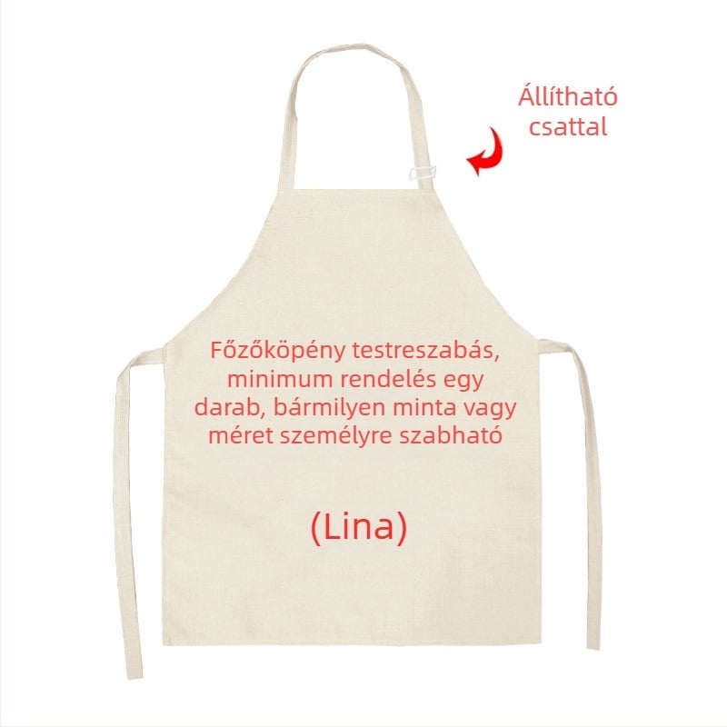 Kötény, ujjatlan, olaj- és vízálló, poliészter, Dream Leap, modern minimalista stílus