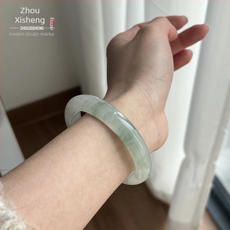 Természetes Tianshan Cui karkötő, női aranyszálas kivitel