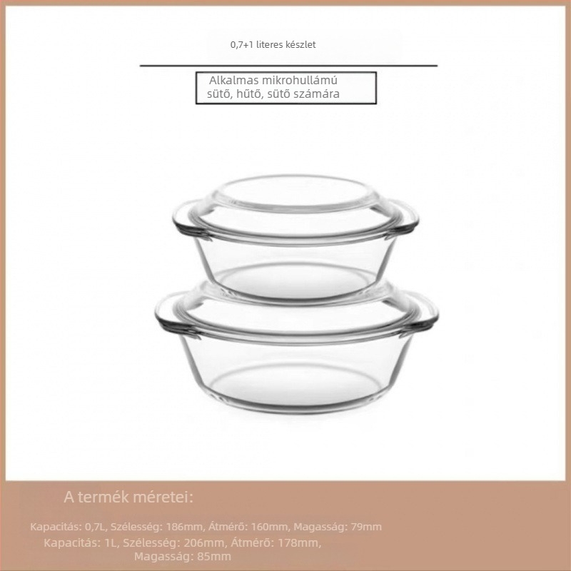 Fedéllel ellátott hőálló boroszilikát üvegből készült tojásos edény gőzöléshez, szabálytalan forma, zománcos felület, mikrohullámú sütőben nem használható