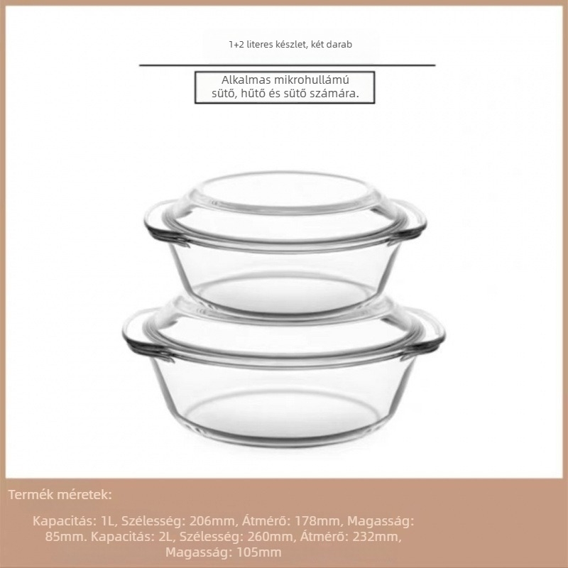 Fedéllel ellátott hőálló boroszilikát üvegből készült tojásos edény gőzöléshez, szabálytalan forma, zománcos felület, mikrohullámú sütőben nem használható