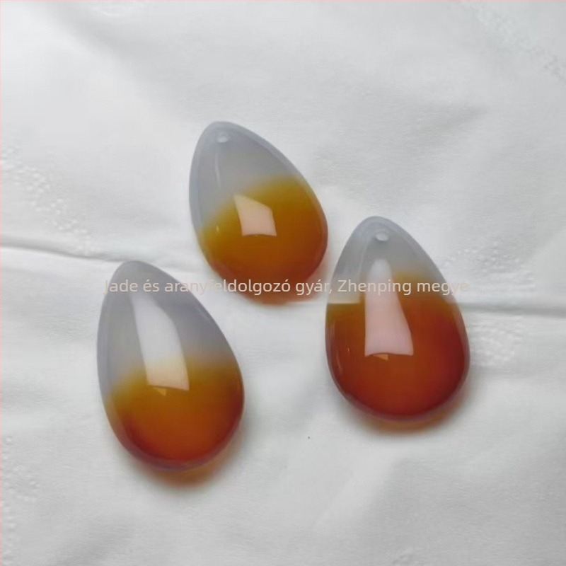 Achalcedon Béke medál, polírozott, természetes kő, SI2 átláthatóság