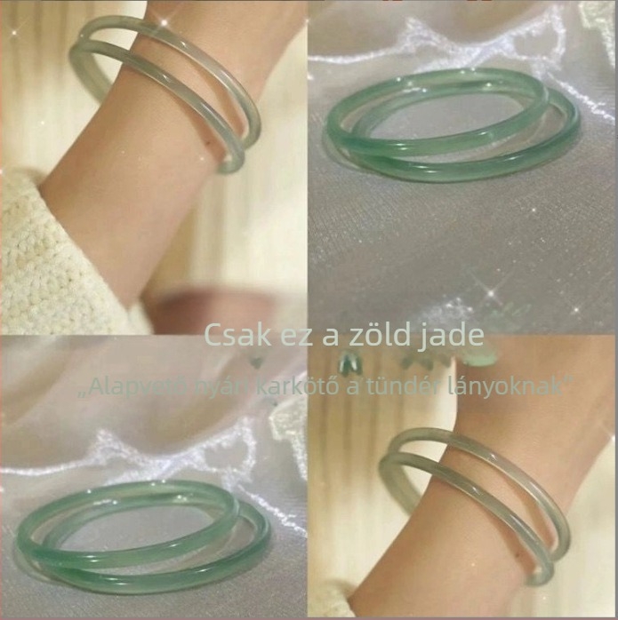 Achalcedon karkötő, természetes kivitel, kör alakú, lógó dísz, luxus stílus