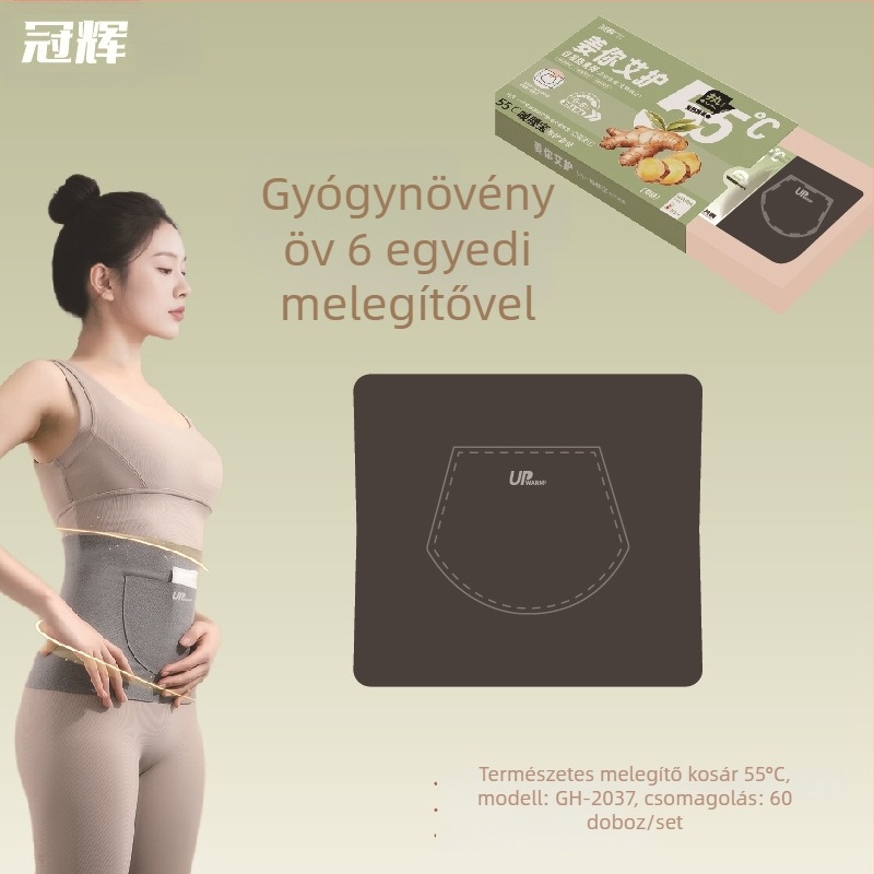 Önjáró fűtésű térdmelegítők és kesztyűk, 55°C, német velúr melegítő, gyógynövényes tapaszok Artemisia és gyömbér