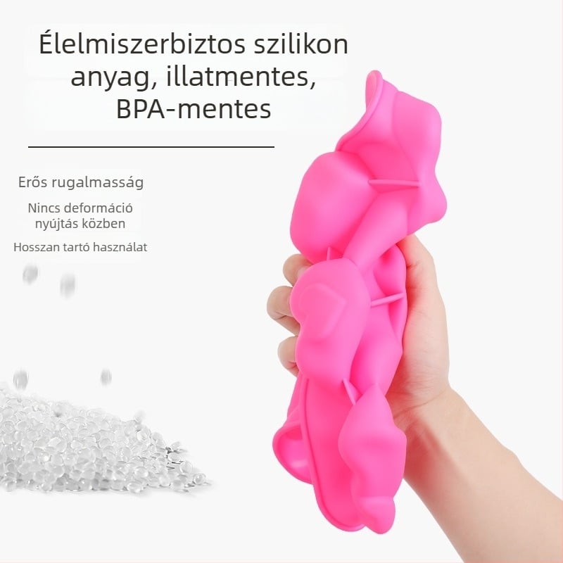 Szív alakú szilikon mousse forma, modell JSC379