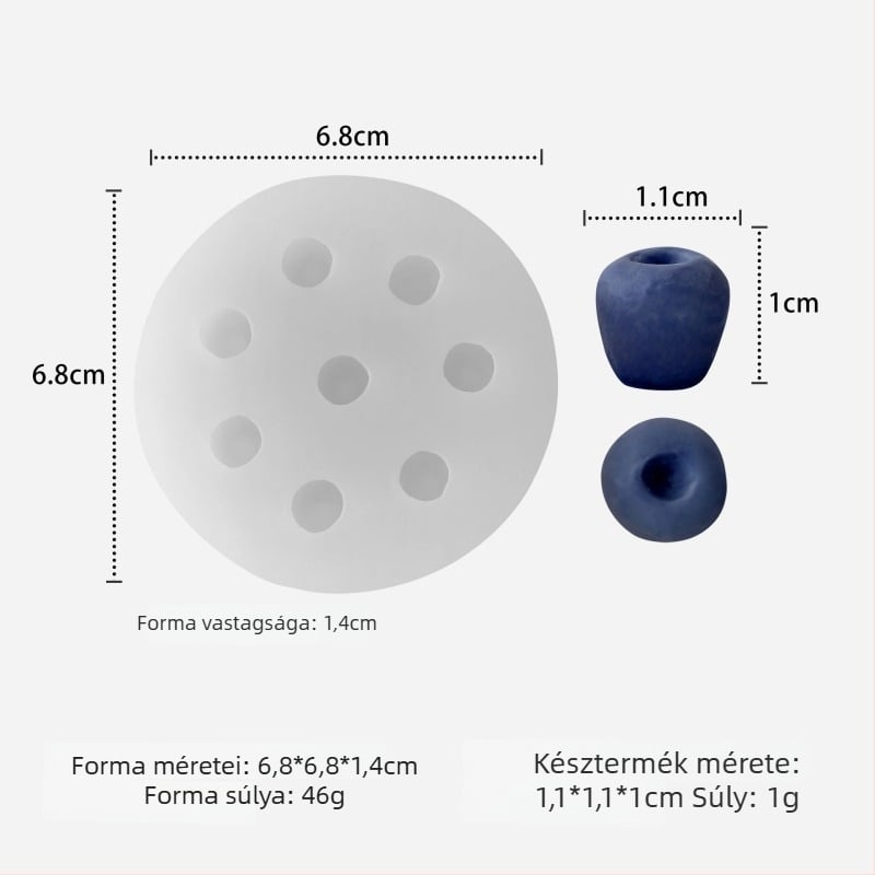 Szilikon süteményforma – szabálytalan alak, Gyümölcs sorozat – aromaterápiás gyertyákhoz