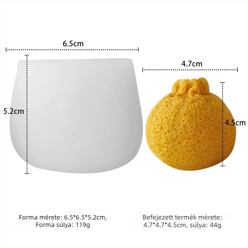 Szilikon süteményforma – szabálytalan alak, Gyümölcs sorozat – aromaterápiás gyertyákhoz