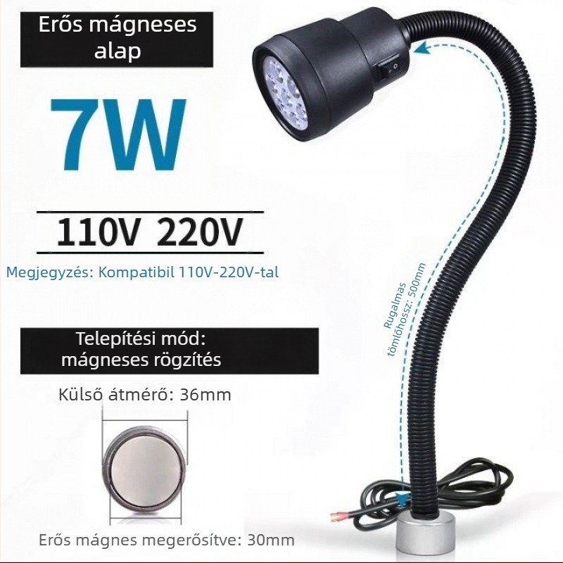 LED munkalámpa gépészeti eszközökhöz - Unique, 220V, Modell 1, Kompatibilis 1 modelllel