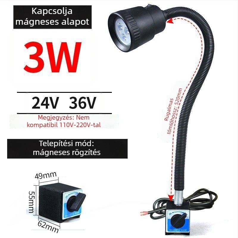 LED munkalámpa gépészeti eszközökhöz - Unique, 220V, Modell 1, Kompatibilis 1 modelllel