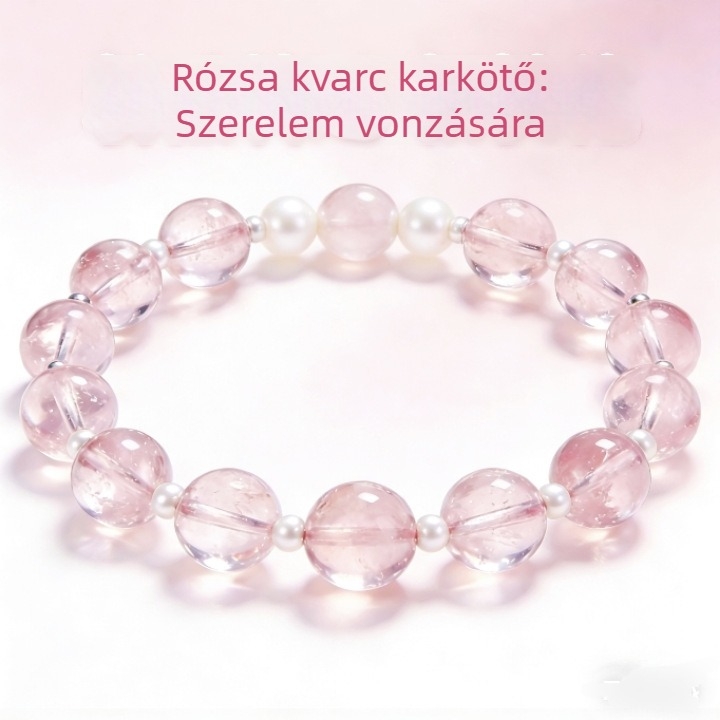 Női természetes kristály karkötő, csillagkép gyöngyökkel, friss és édes stílus, gyöngyökből készült