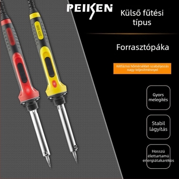 Állítható hőmérsékletű, nagy teljesítményű elektromos forrasztó készlet rozsdamentes acélból, alkalmas csatlakozók és vezetékek forrasztására