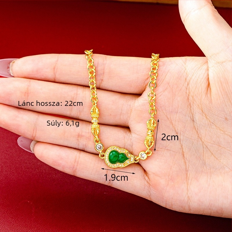 Aranyozott réz karkötő, retro etnikus stílus | Anyag: aranyozott réz; Technológia: elektroplakálás; Stílus: nőknek, kínai stílus; Forma: egyéb; Év/évszak: 2025 tavasz