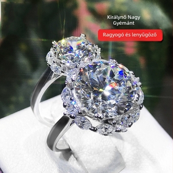 Geometriai réz gyűrű gyémántkezeléssel – Golden Double Happiness márka, női stílus