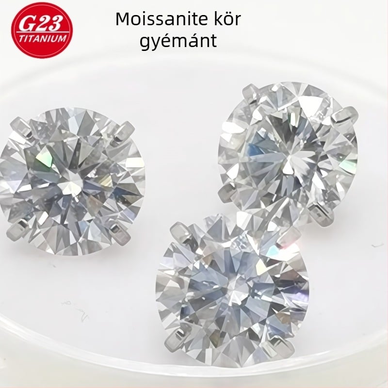 G23 titánötvözet geometriás négy karmú fül- és ajakszúrás, polírozott felület