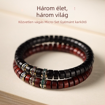 Fa karkötő - retro, uniszex; kézzel készített; geometriai dizájn; testreszabható