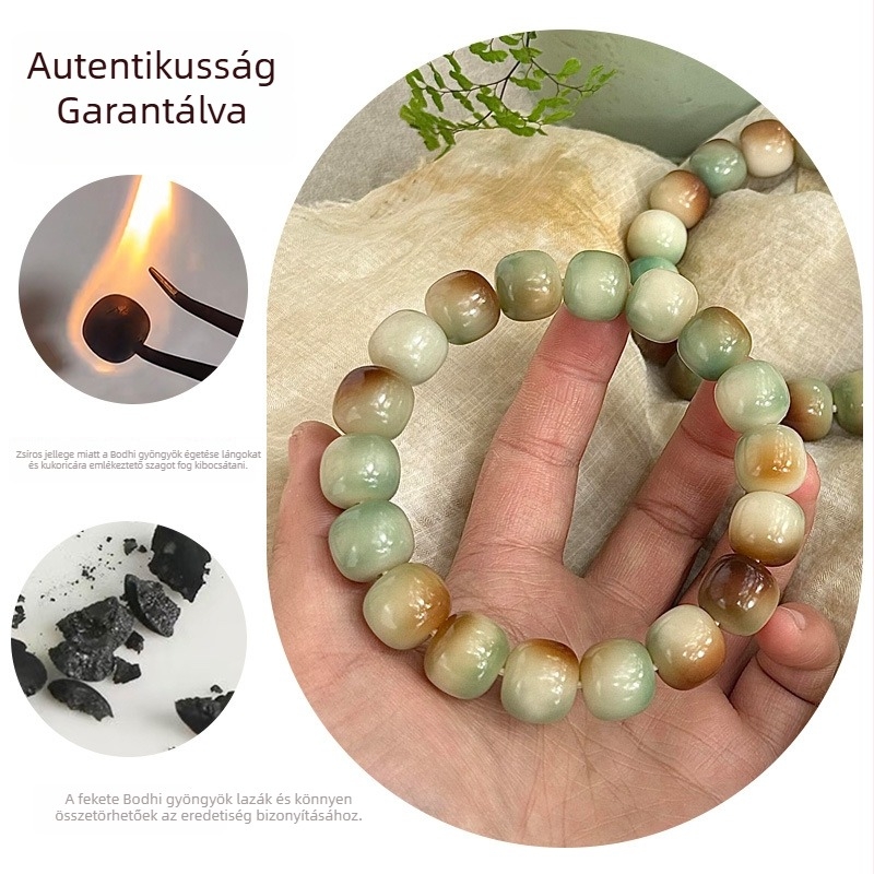Bodhi gyökér ima gyöngyök, uniszex, modern minimalist stílus, kézi száraz őrlésű készítés