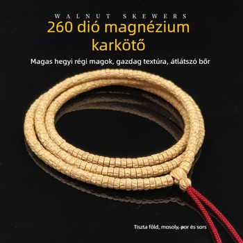 Passiómagvakból készült karkötő, etnikus stílus, uniszex geometriai dizájn, gravírozás
