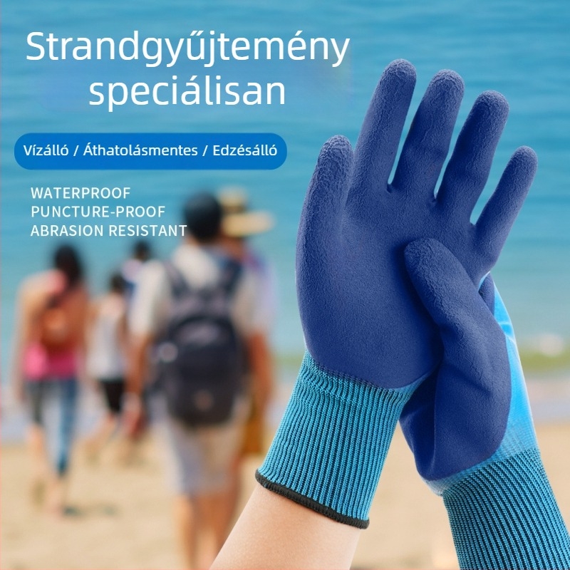 Tengeri horgász kesztyűk — vágásálló, harapásálló, csúszásmentes, vízálló, magas rugalmasság.