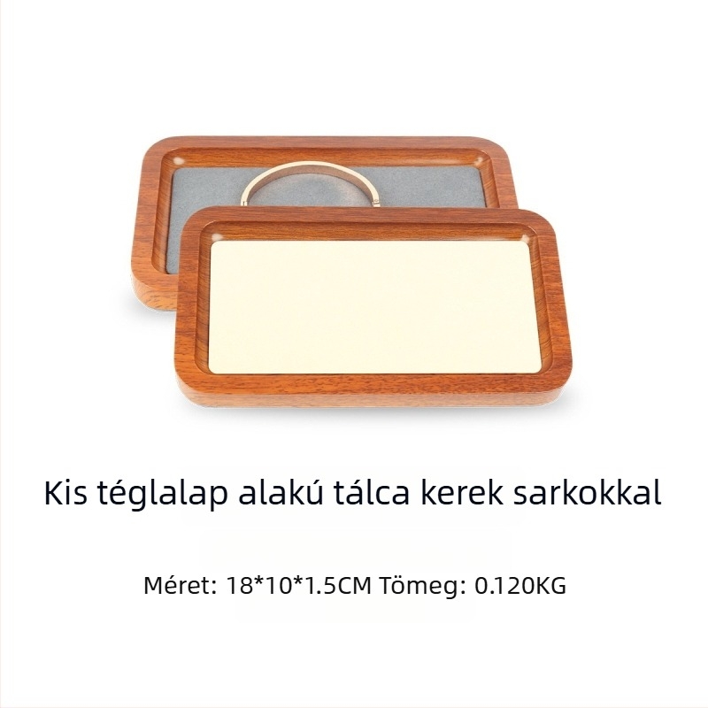 Ékszerek kiállítására szolgáló fa tálca, egyszintes, művészi stílus, összeszerelés