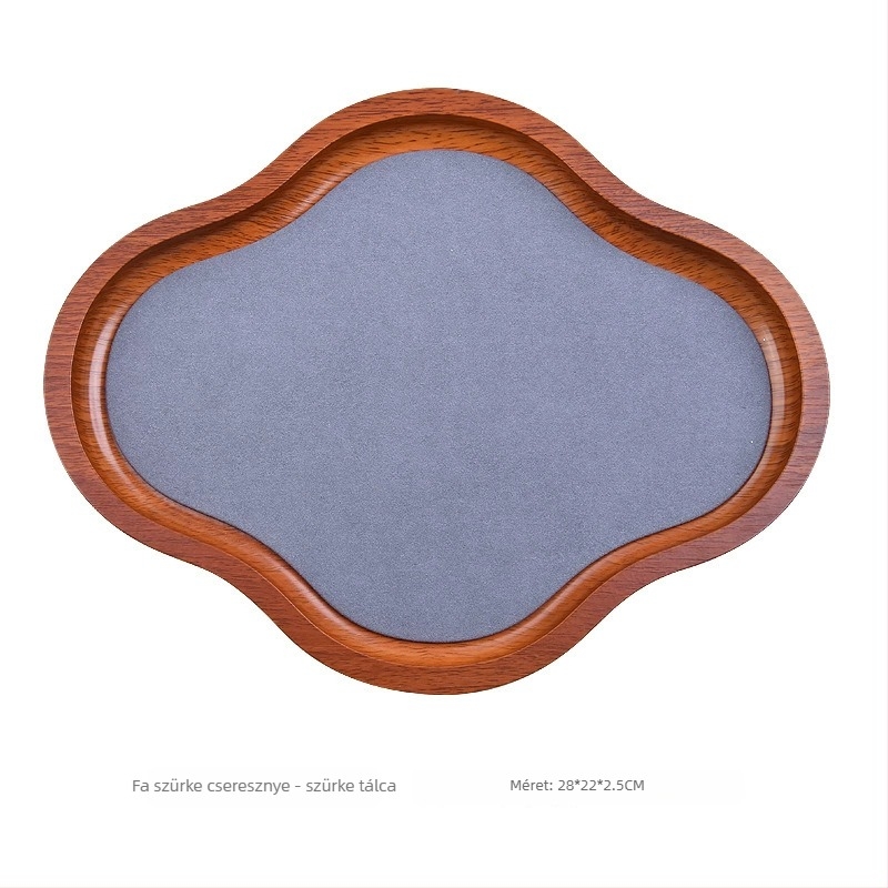 Ékszerek kiállítására szolgáló fa tálca, egyszintes, művészi stílus, összeszerelés