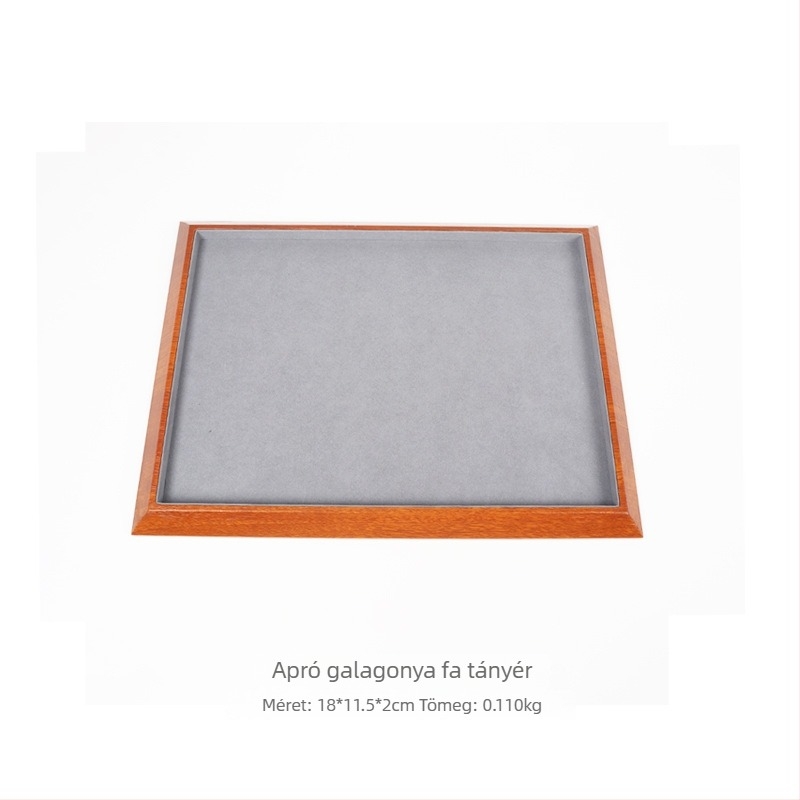 Ékszerek kiállítására szolgáló fa tálca, egyszintes, művészi stílus, összeszerelés