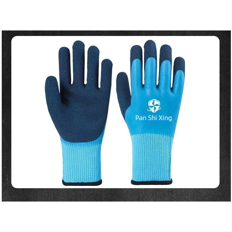 Kasmír fleece téli munkavédelmi kesztyűk, vízállóak és -38°C-ig hőállók gumírozott bevonattal a biztonságért; ideális építőipar, logisztika és autójavítás számára