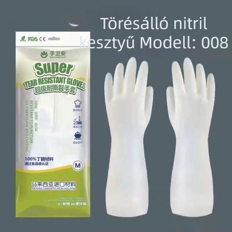 Hand guard védőkesztyű – vastagított kivitel, háztartási és ipari használatra; alkalmas élelmiszer-feldolgozásra, tisztításra, halászatra és mezőgazdaságra; súly 80 g.