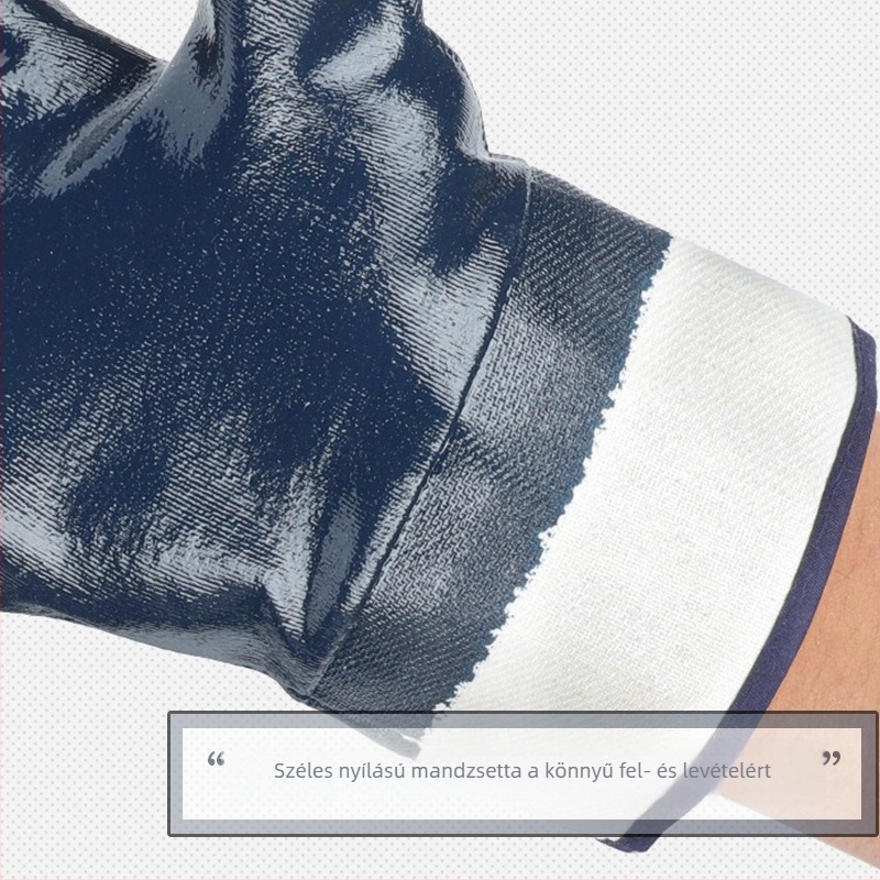 Nitril védő kesztyűk – olajálló, kopásálló, csúszásmentes, 120 g, Márka Yiquan