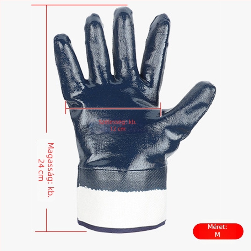 Nitril védő kesztyűk – olajálló, kopásálló, csúszásmentes, 120 g, Márka Yiquan