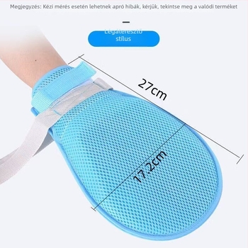 Idős személyek számára készült korlátozó kesztyű a csukló rögzítéséhez, légáteresztő hálóval, belső pántokkal és kötéllel