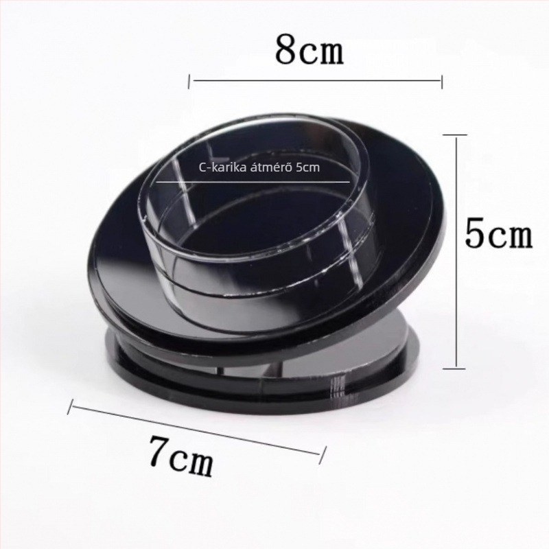 Karkötő bemutató állvány – kétszintes, művészi stílus, 2025 tavaszi kiadás