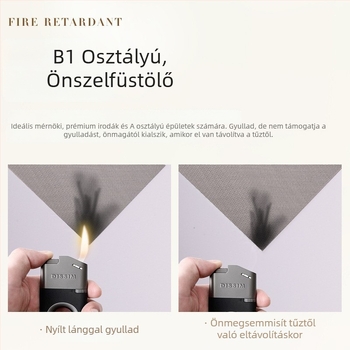 B1 tűzálló roló — poliészter + PVC, testre szabható, irodai és kereskedelmi terekhez, árnyékolási opciók: 0%, 1%, 3%, 5%, teljes/átlátszó/félárnyék