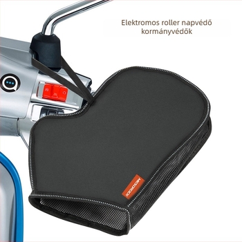 Kerékpáros kesztyű napvédelmet biztosít, hosszú mandzsetta; anyagok: Oxford vászon, alumínium fólia, gyöngyház pamut; vékony; edzés, ingázás és kerékpározás