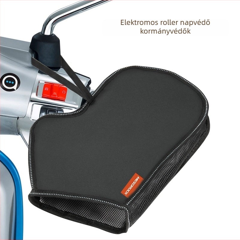 Kerékpáros kesztyű napvédelmet biztosít, hosszú mandzsetta; anyagok: Oxford vászon, alumínium fólia, gyöngyház pamut; vékony; edzés, ingázás és kerékpározás