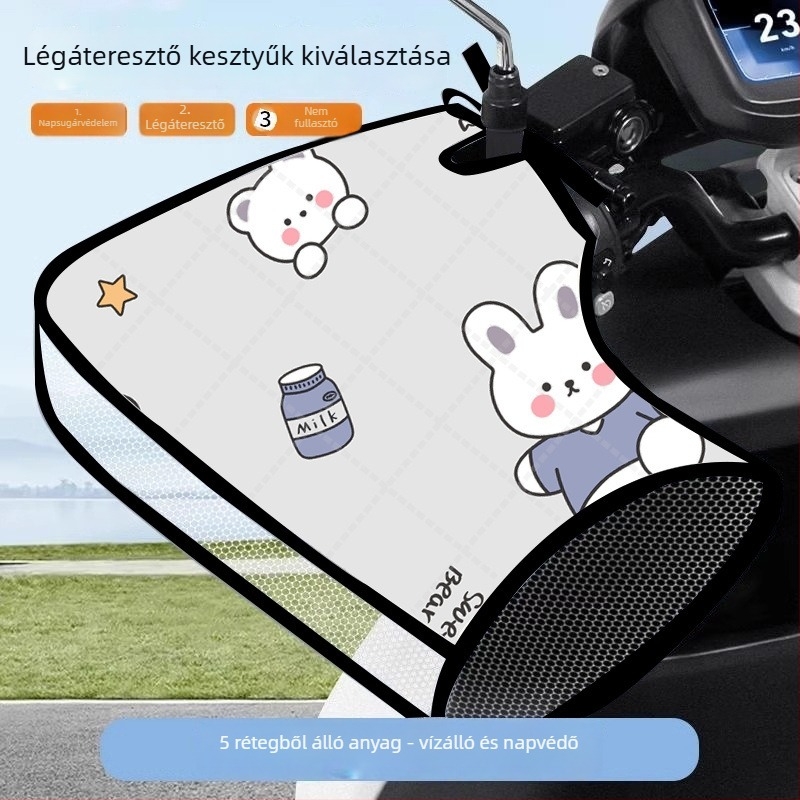 Kormányvédő huzat elektromos járművekhez – napvédő, vízálló, szélálló