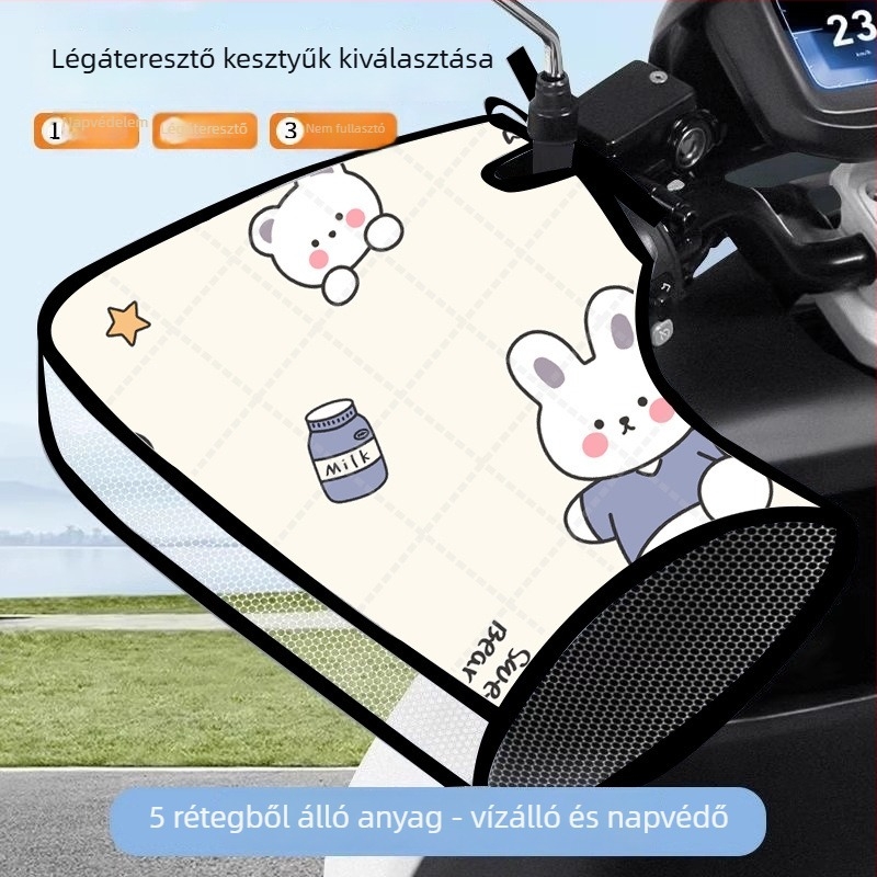 Kormányvédő huzat elektromos járművekhez – napvédő, vízálló, szélálló