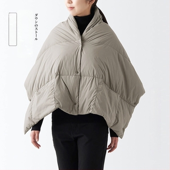Japán stílusú hordozható, könnyű pehely-sál — nylon szál, tél, testreszabható, 2025 ősz