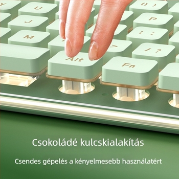 L1 kábeles billentyűzet, mechanikus érzet, 104 gomb, egyszínű háttérvilágítás, modell L1