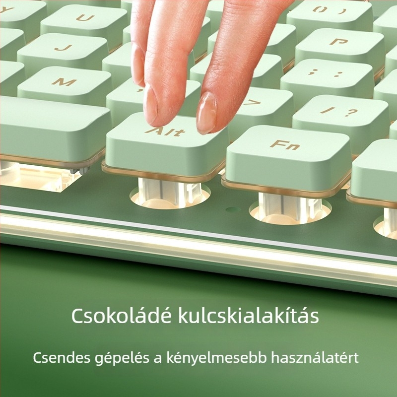 L1 kábeles billentyűzet, mechanikus érzet, 104 gomb, egyszínű háttérvilágítás, modell L1