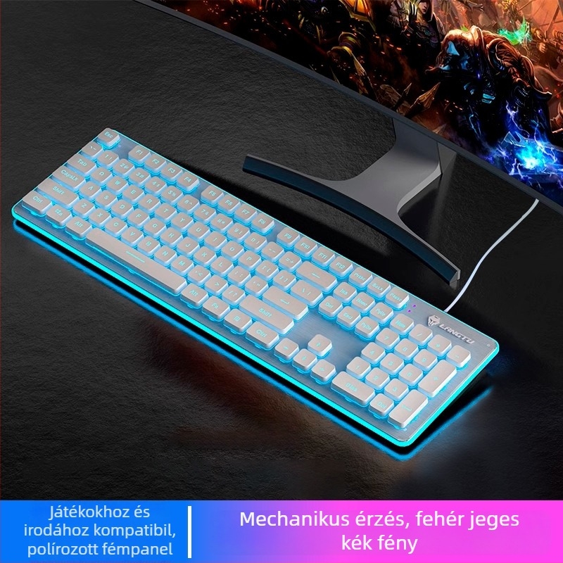 L1 kábeles billentyűzet, mechanikus érzet, 104 gomb, egyszínű háttérvilágítás, modell L1